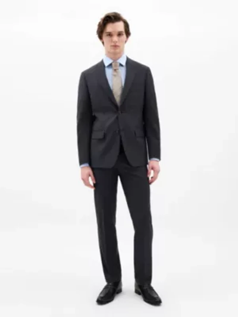 Charcoal Twill Classic Sport Coats
