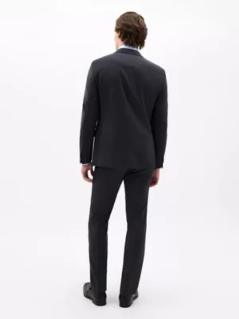 Charcoal Twill Classic Sport Coats