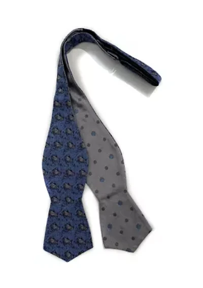 Reversible Moon Boot/World Dot Bow Tie