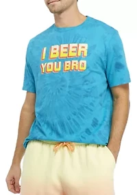 Short Sleeve Space Dye Graphic T-Shirt