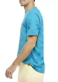 Short Sleeve Space Dye Graphic T-Shirt