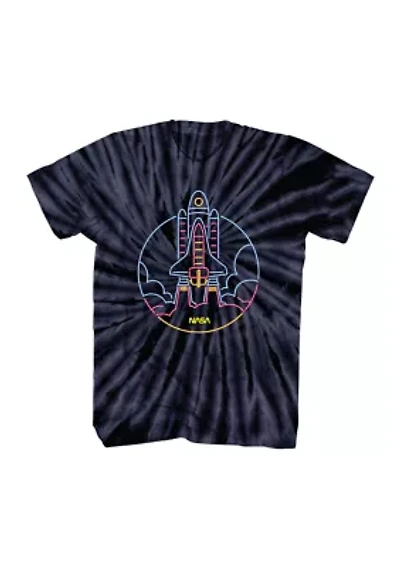 NASA Tie Dye Graphic T-Shirt