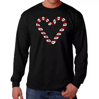 Candy Canes - Men's Word Art Long Sleeve T-Shirt