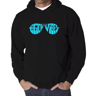 Beach Vibes - Men's Word Art Hooded Sweatshirt