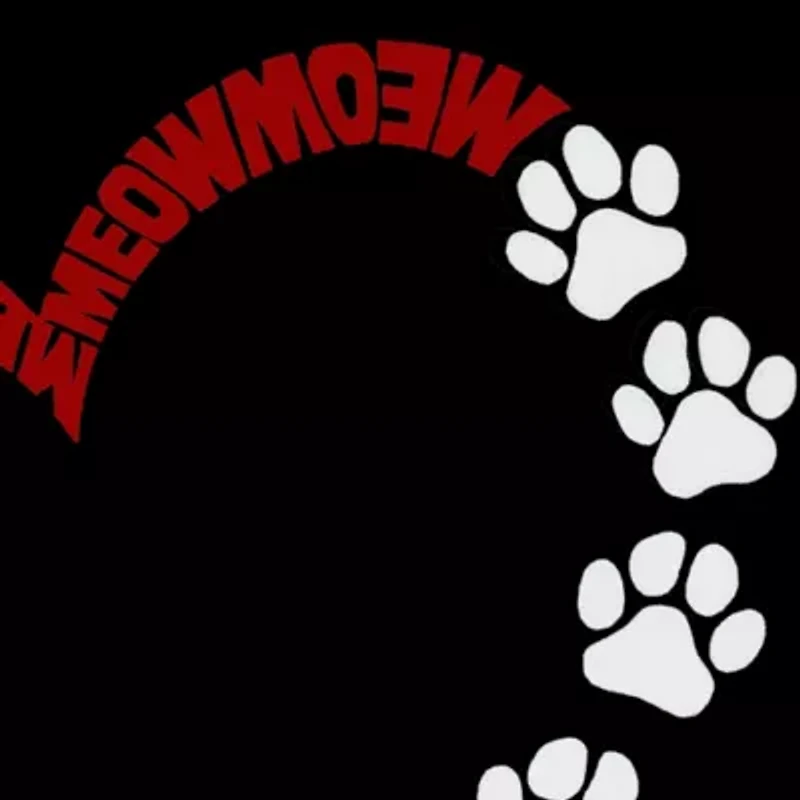 Meow Heart - Men's Word Art T-Shirt