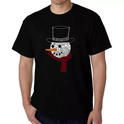 Snowman Face - Men's Word Art T-Shirt