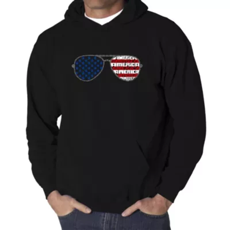 Americana Sunglasses - Men's Word Art Hooded Sweatshirt