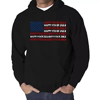 Happy 4th of July - Men's Word Art Hooded Sweatshirt