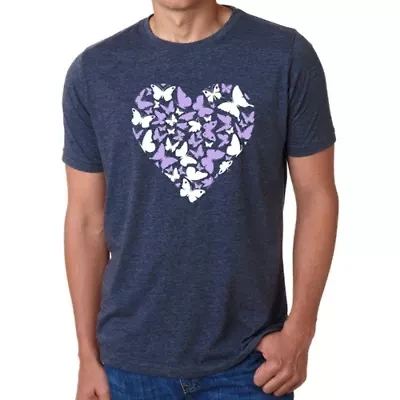 Butterfly Heart - Men's Premium Blend Word Art T-Shirt