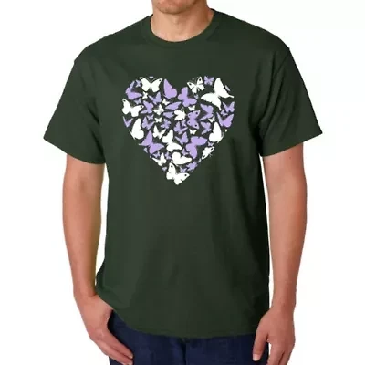 Butterfly Heart - Men's Word Art T-Shirt