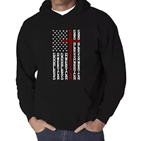 Cross Flag - Men's Word Art Hooded Sweatshirt