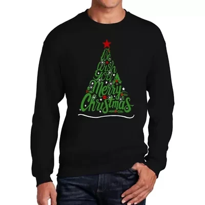 We Wish You A Merry Christmas - Men's Word Art Crewneck Sweatshirt