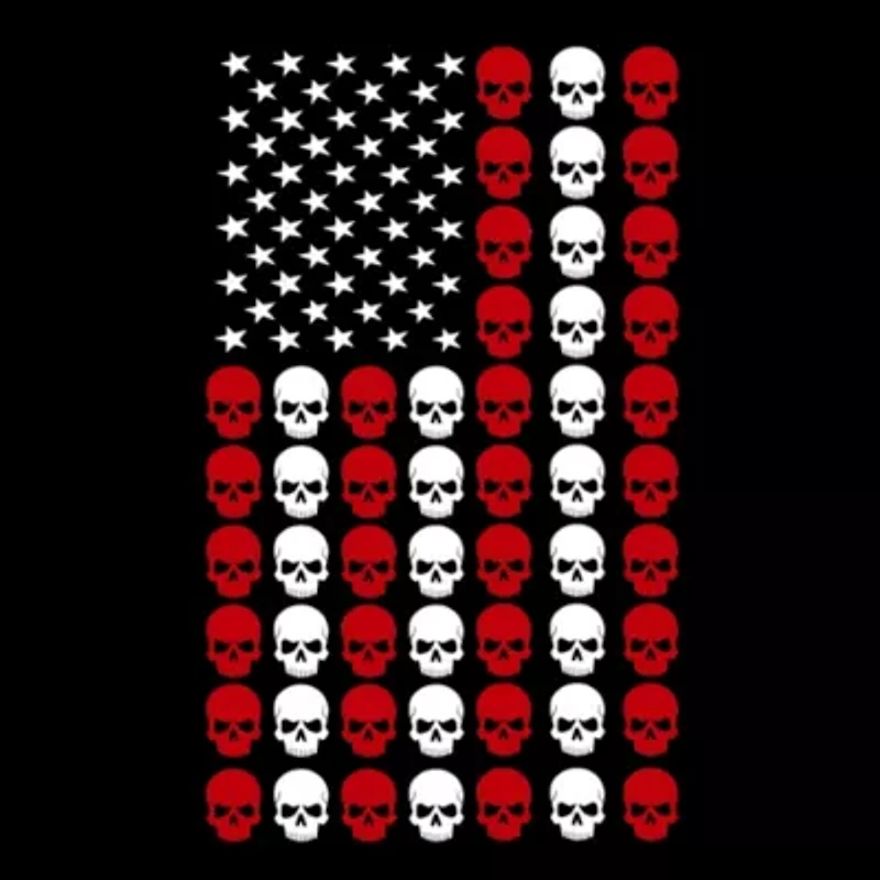 Skull Flag - Men's Word Art Long Sleeve T-Shirt