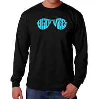 Beach Vibes - Men's Word Art Long Sleeve T-Shirt