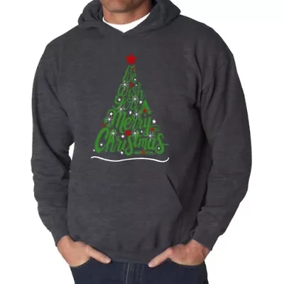 We Wish You A Merry Christmas - Men's Word Art Hooded Sweatshirt