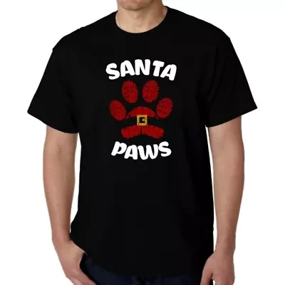 Santa Paws - Men's Word Art T-Shirt