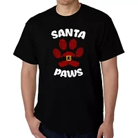 Santa Paws - Men's Word Art T-Shirt