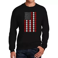 Skull Flag - Men's Word Art Crewneck Sweatshirt