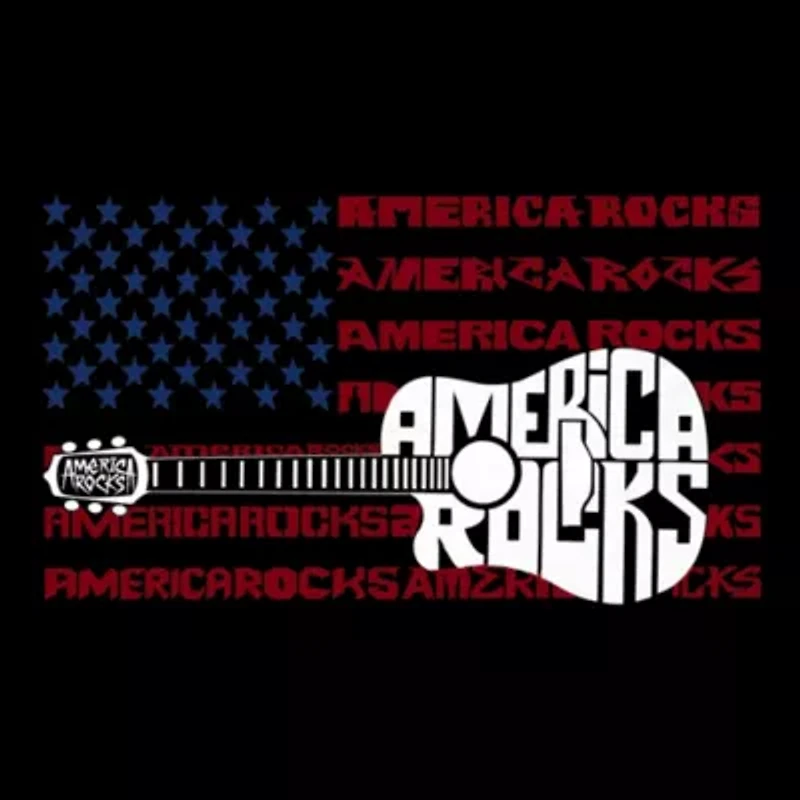 America Rocks - Men's Word Art T-Shirt