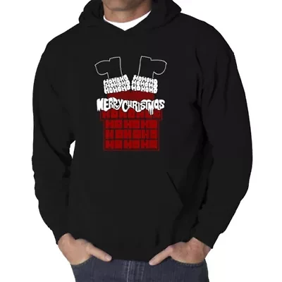 Chimney Santa - Men's Word Art Hooded Sweatshirt