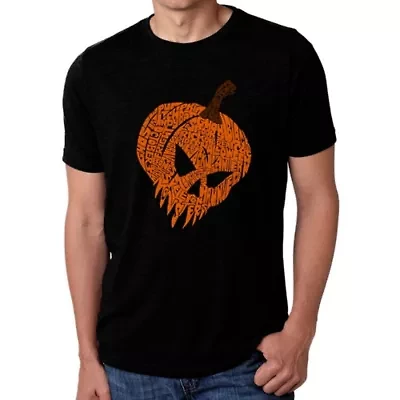 Evil Pumpkin - Men's Premium Blend Word Art T-Shirt