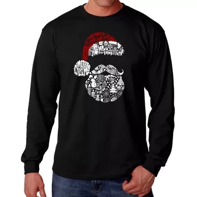 Santa Pics - Men's Word Art Long Sleeve T-Shirt
