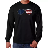 Americana Sunglasses - Men's Word Art Long Sleeve T-Shirt
