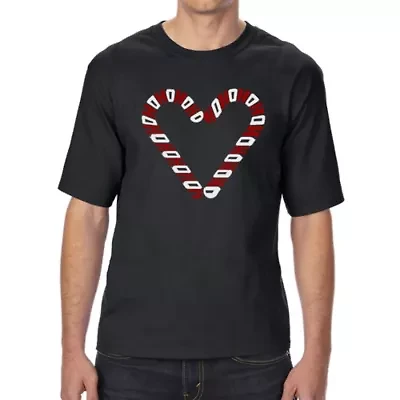 Candy Canes - Men's Tall and Long Word Art T-Shirt