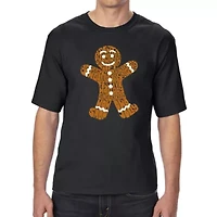 Gingerbread - Men's Tall and Long Word Art T-Shirt