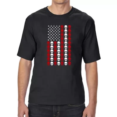Skull Flag - Men's Tall and Long Word Art T-Shirt