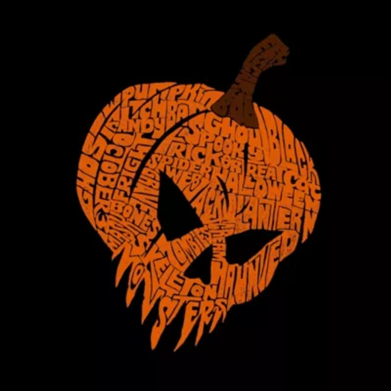 Evil Pumpkin - Men's Tall and Long Word Art T-Shirt