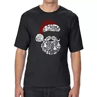 Santa Pics - Men's Tall and Long Word Art T-Shirt