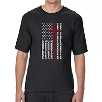 Cross Flag - Men's Tall and Long Word Art T-Shirt