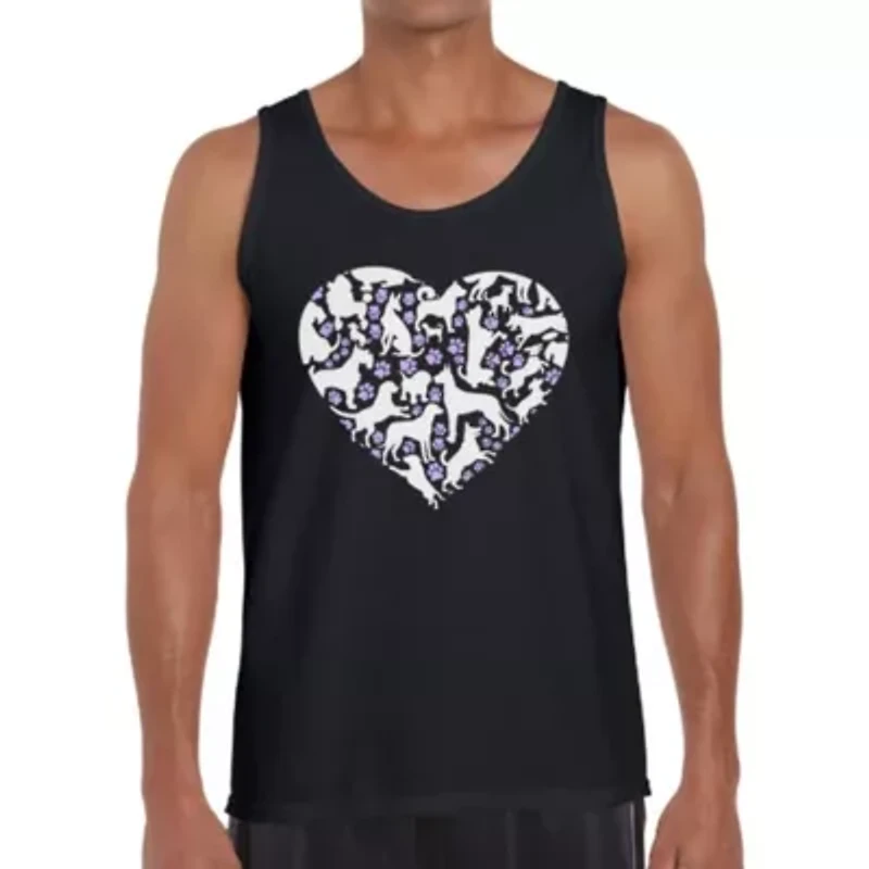 Dog Heart - Men's Word Art Tank Top