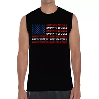 Happy 4th of July - Men's Word Art Sleeveless T-Shirt