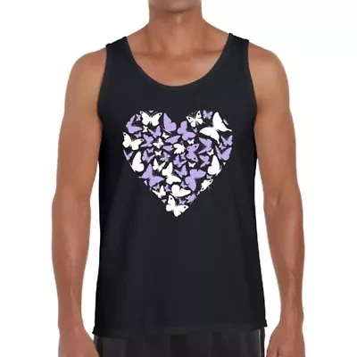 Butterfly Heart - Men's Word Art Tank Top