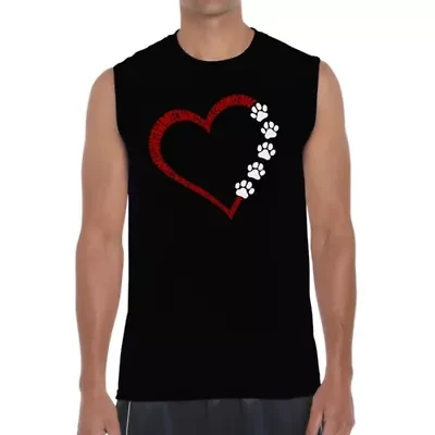 Meow Heart - Men's Word Art Sleeveless T-Shirt