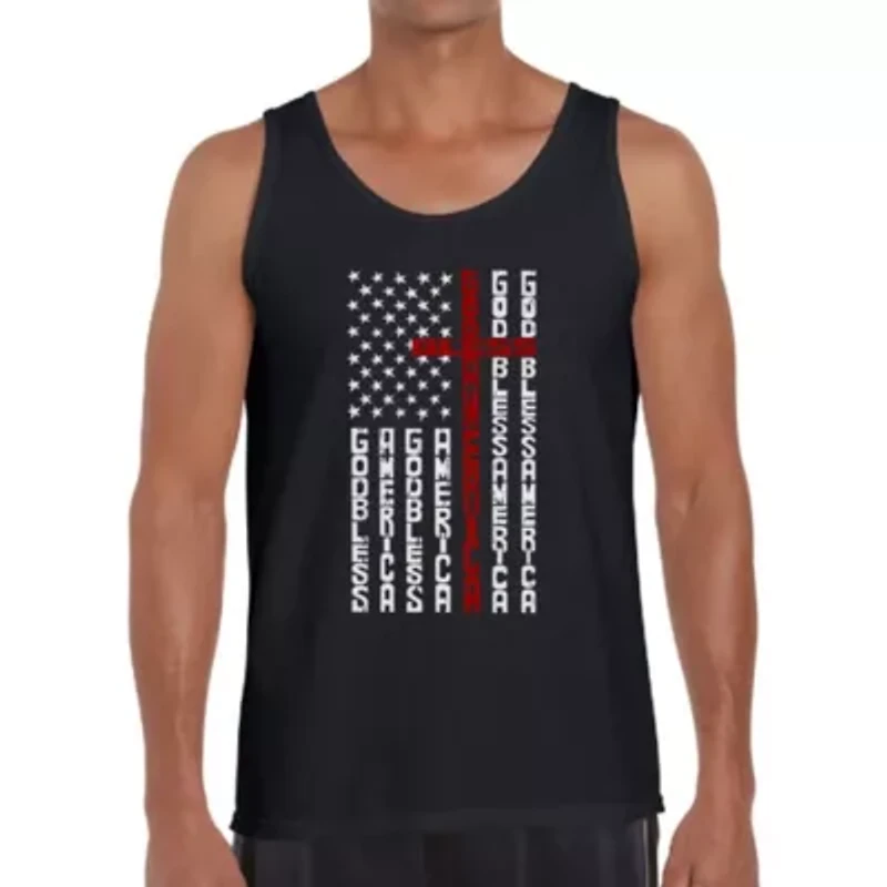 Cross Flag - Men's Word Art Tank Top