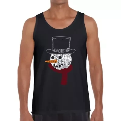 Snowman Face - Men's Word Art Tank Top