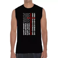 Cross Flag - Men's Word Art Sleeveless T-Shirt