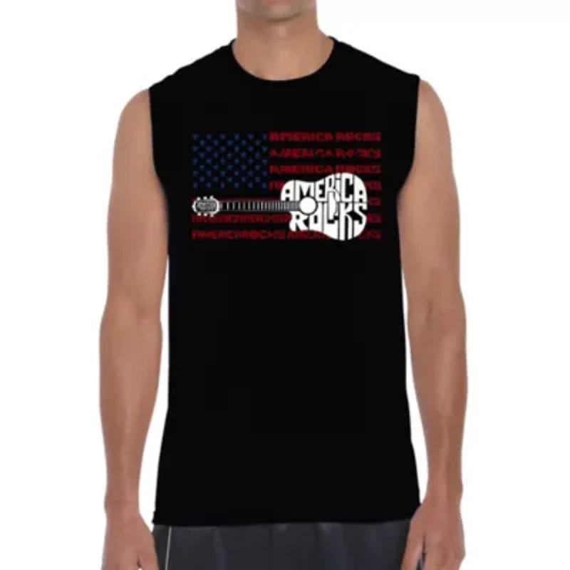 America Rocks - Men's Word Art Sleeveless T-Shirt