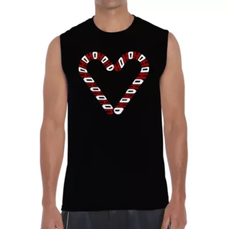 Candy Canes - Men's Word Art Sleeveless T-Shirt