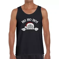 Peeking Santa - Men's Word Art Tank Top