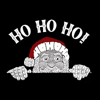 Peeking Santa - Men's Word Art Tank Top