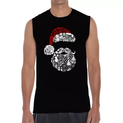 Santa Pics - Men's Word Art Sleeveless T-Shirt