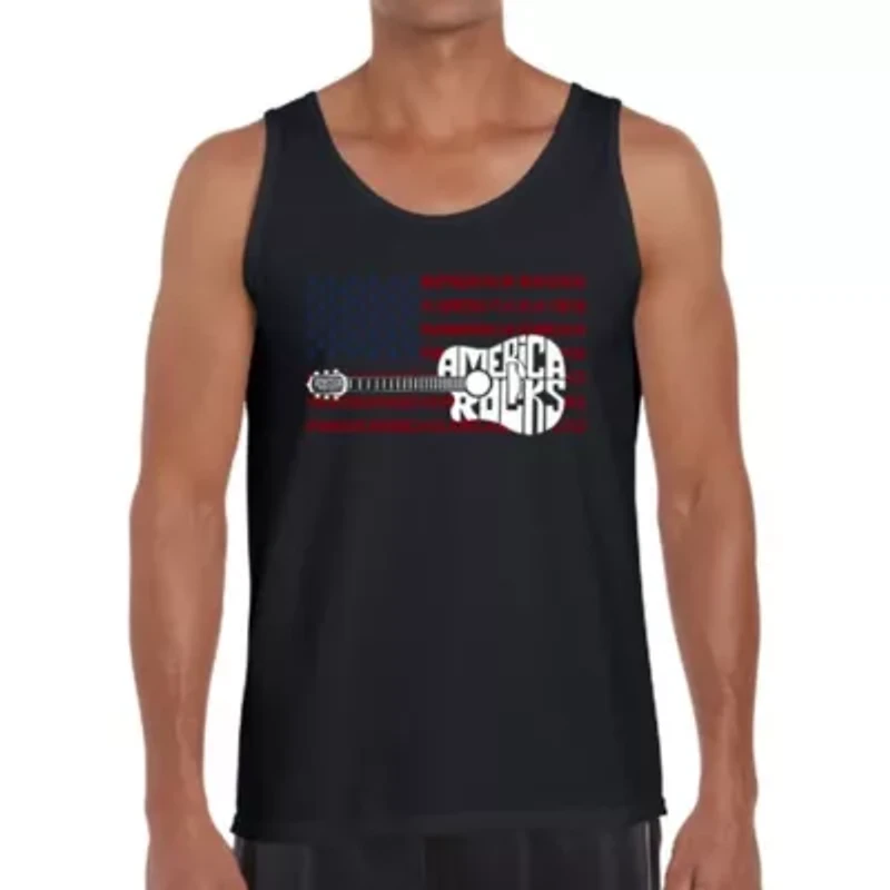 America Rocks - Men's Word Art Tank Top