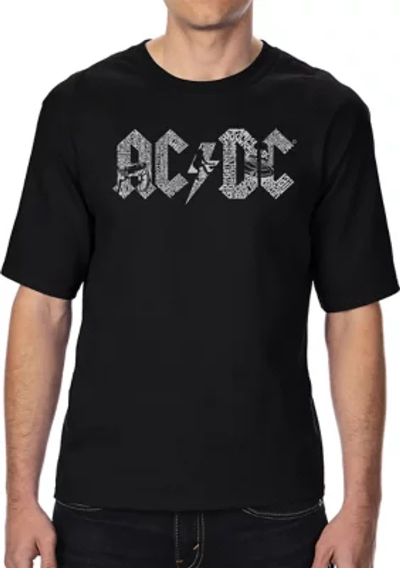 Word Art Tall T-Shirt - ACDC