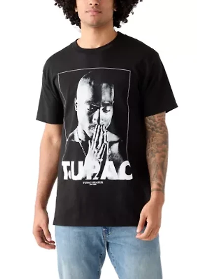 Men's Tupac Praying Graphic T-Shirt