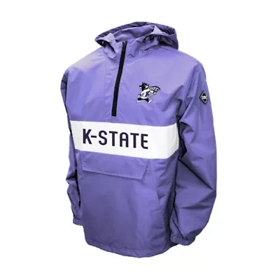 NCAA Franchise Club Kansas State Wildcats Alpha Anorak Quarter-Zip Pullover Jacket