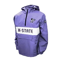 NCAA Franchise Club Kansas State Wildcats Alpha Anorak Quarter-Zip Pullover Jacket